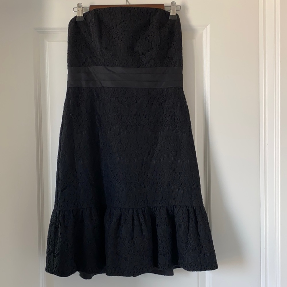 Black strapless dress. WHBM. Never worn